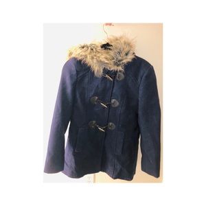Navy blue winter coat